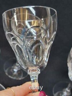 10 Anciens Verres A Eau En Cristal Taillé Art Déco Saint Louis / Baccarat