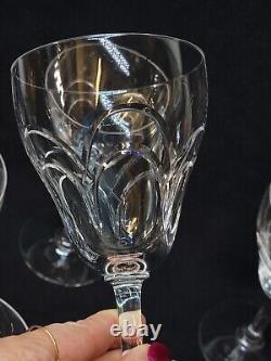 10 Anciens Verres A Eau En Cristal Taillé Art Déco Saint Louis / Baccarat