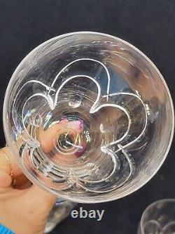 10 Anciens Verres A Eau En Cristal Taillé Art Déco Saint Louis / Baccarat
