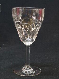 10 Anciens Verres A Eau En Cristal Taillé Art Déco Saint Louis / Baccarat