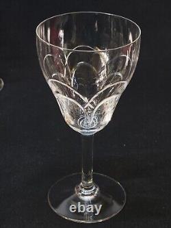 10 Anciens Verres A Eau En Cristal Taillé Art Déco Saint Louis / Baccarat