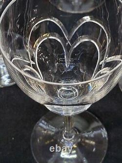 10 Anciens Verres A Eau En Cristal Taillé Art Déco Saint Louis / Baccarat