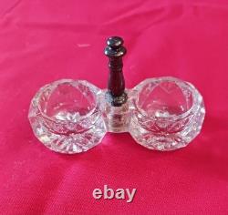 10 Petits Salerons / Salières Cristal Verre Baccarat Portieux Meseinthal Anciens