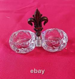 10 Petits Salerons / Salières Cristal Verre Baccarat Portieux Meseinthal Anciens