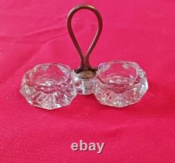 10 Petits Salerons / Salières Cristal Verre Baccarat Portieux Meseinthal Anciens