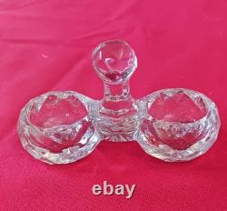 10 Petits Salerons / Salières Cristal Verre Baccarat Portieux Meseinthal Anciens