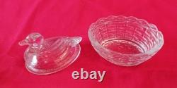10 Petits Salerons / Salières Cristal Verre Baccarat Portieux Meseinthal Anciens
