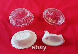 10 Petits Salerons / Salières Cristal Verre Baccarat Portieux Meseinthal Anciens