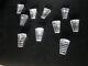 10 ancien rares cales assiette cristal BACCARAT réhausse assiette porte couteau
