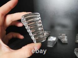 10 ancien rares cales assiette cristal BACCARAT réhausse assiette porte couteau