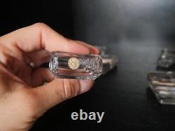 10 ancien rares cales assiette cristal BACCARAT réhausse assiette porte couteau