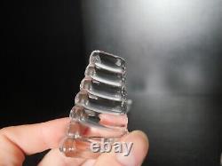 10 ancien rares cales assiette cristal BACCARAT réhausse assiette porte couteau