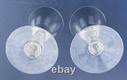 10 anciens verres à vin blanc ou porto gravés en cristal Saint Louis Baccarat