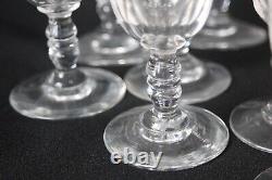 11 verres anciens en verre BACCARAT modèle GONDOLE 11 cm