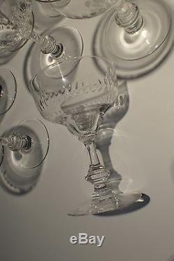 12 Anciennes Coupes A Champagne Cristal Baccarat Ou St Louis