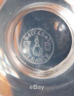 12 verres à pied en cristal de BACCARAT cognac alcool ancien verre glasses