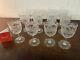 12 verres à vin ancien modèle taillé et gravé cristal Baccarat (prix à la pièce)