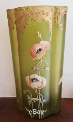 13689 Ancien vase art nouveau style Legras Bon Etat
