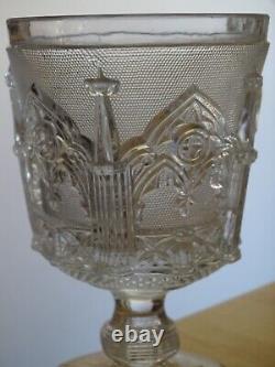 1 Ancien Verre A Eau Cristal Mouler Sablee Gothique 1840 St Louis Charles X