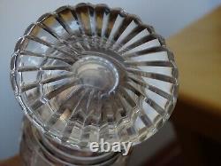 1 Ancienne Paire De Flacons 19 Eme Cristal Tailler Voneche Liege St Louis