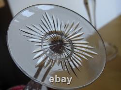 2 ANCIENS VERRES A VIN COULEUR ROEMER CRISTAL ROUGE AMETHYSTE BELLE QUALITE 19 c