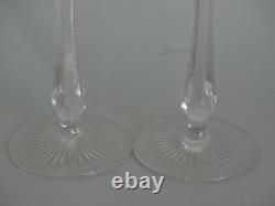 2 ANCIENS VERRES A VIN DE COULEUR ROEMER CRISTAL DOUBLER COLORER 20 cm