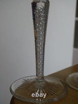 2 ANCIENS VERRES A VIN DU RHIN ROEMER CRISTAL DOUBLER COLORER ht 19,5 cm