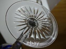 2 Anciens Verres A Vin Du Rhin Roemer Cristal Bonne Facture Style Vsl Bleu Rouge