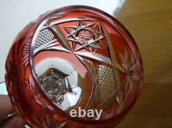 2 Anciens Verres A Vin Du Rhin Roemer Cristal Bonne Facture Style Vsl Bleu Rouge