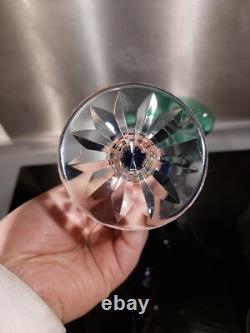 2 Anciens verres Roemer Vin cristal doublé de st Louis modèle Tarn couleurs