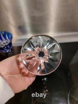 2 Anciens verres Roemer Vin cristal doublé de st Louis modèle Tarn couleurs