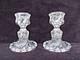 2 Bougeoir Pied de Photophore girandoles cristal baccarat bambou Ancien
