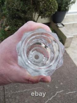 2 Bougeoir Pied de Photophore girandoles cristal baccarat bambou Ancien