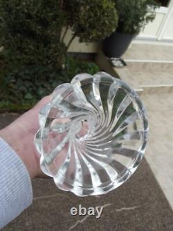 2 Bougeoir Pied de Photophore girandoles cristal baccarat bambou Ancien