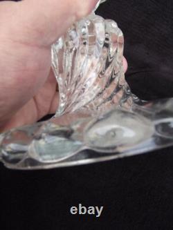 2 Bougeoir Pied de Photophore girandoles cristal baccarat bambou Ancien