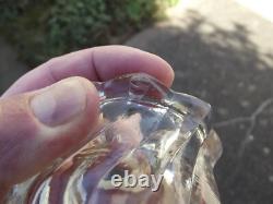 2 Bougeoir Pied de Photophore girandoles cristal baccarat bambou Ancien