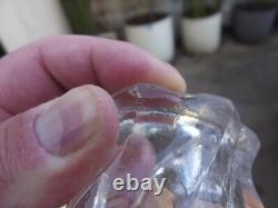 2 Bougeoir Pied de Photophore girandoles cristal baccarat bambou Ancien