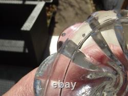 2 Bougeoir Pied de Photophore girandoles cristal baccarat bambou Ancien