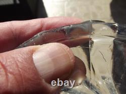 2 Bougeoir Pied de Photophore girandoles cristal baccarat bambou Ancien