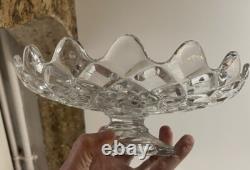 2 Coupes Compotiers En Cristal Style Baccarat Modèle Diamants Collection Ancien