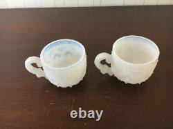 2 Tasses à café en cristal de Baccarat ancien