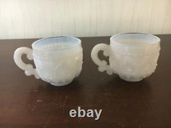 2 Tasses à café en cristal de Baccarat ancien