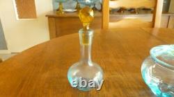 2 Verres Anciens + 1 Sucrier + 1 Petite Carafe George Sand / Cristal /tbe