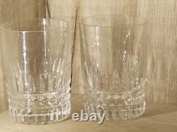 2 Verres à Whisky en Cristal (modèle Baccarat) Anciens