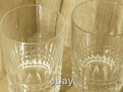 2 Verres à Whisky en Cristal (modèle Baccarat) Anciens