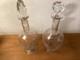 2 anciennes Carafe &agrave; Vin En Cristal De Baccarat grav&eacute; 19 &egrave;me num&eacute;rot&eacute;es
