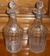 2 anciennes carafes en cristal Baccarat XIXème cave à liqueur Napoléon III