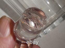 2 anciennes carafes en cristal Baccarat XIXème cave à liqueur Napoléon III