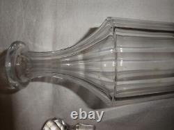 2 anciennes carafes en cristal Baccarat XIXème cave à liqueur Napoléon III