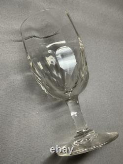 3 ANCIENS VERRES À PIED TAILLÉS DU XIX eme SIÈCLE, DLG BACCARAT CRISTAL, VERRE
